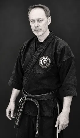 Portrait of Grandmaster Leon Jay, 10th Dan, successor to Professor Wally Jay